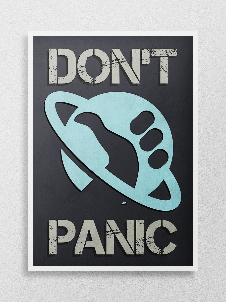 DONT PANIC Poster, Çerçevesiz Tv Film Poster