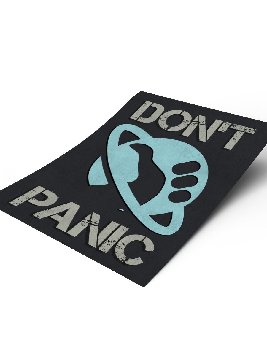 DONT PANIC Poster, Çerçevesiz Tv Film Poster
