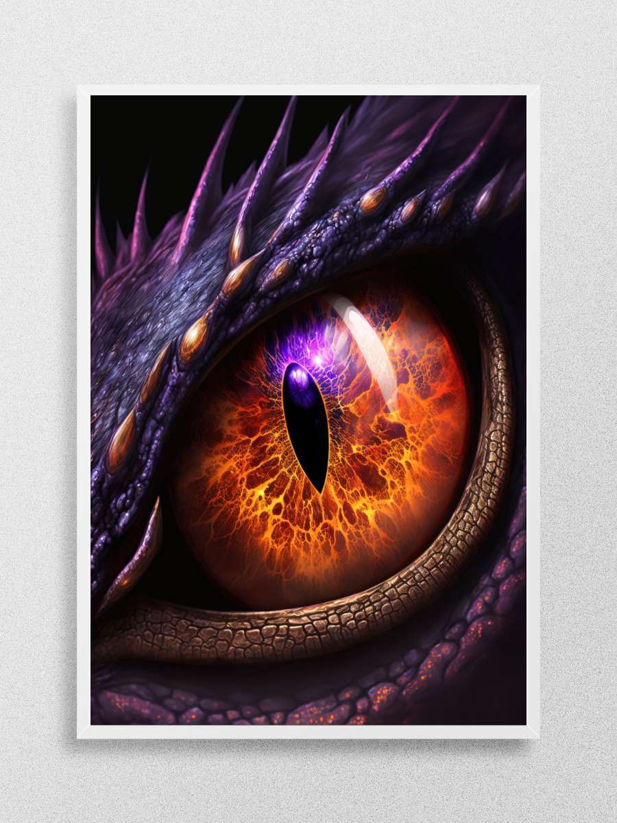 Dragon Eyes Anime Poster Çerçevesiz Yüksek Kalite Anime Duvar Poster