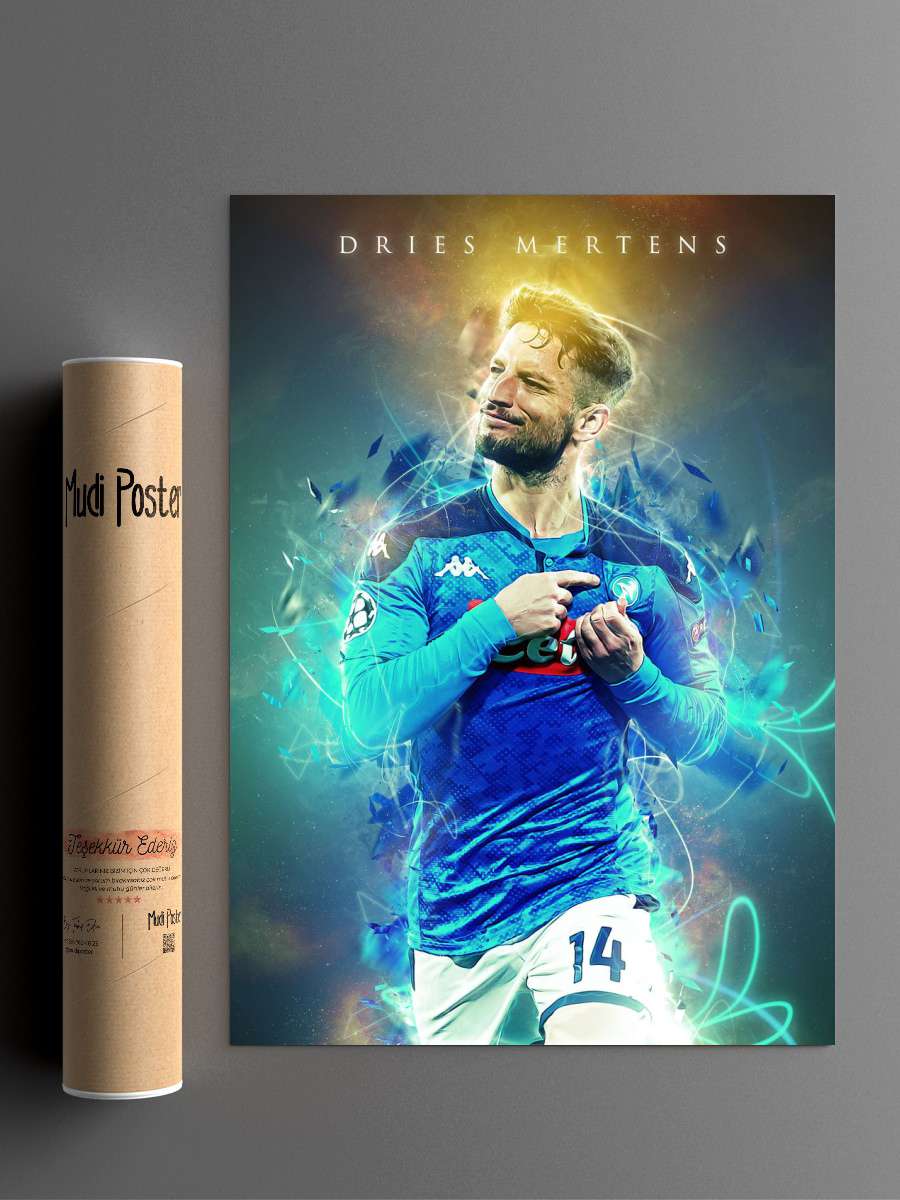 Dries Mertens Futbol Poster Çerçevesiz Yüksek Kalite Futbolcu Duvar Poster