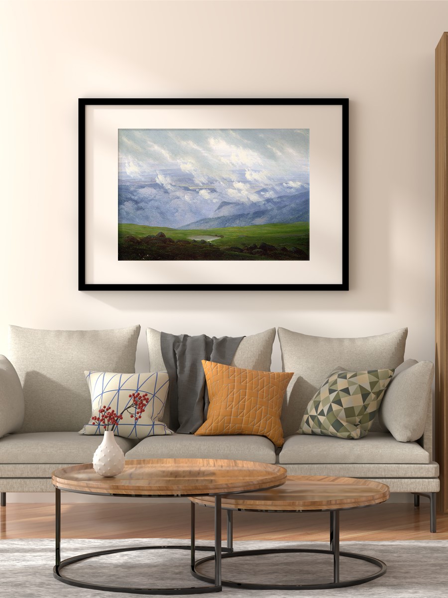 Drifting Clouds Tablo Sanatsal Ünlü Ressam Poster Çerçevesiz Yüksek Kalite Poster