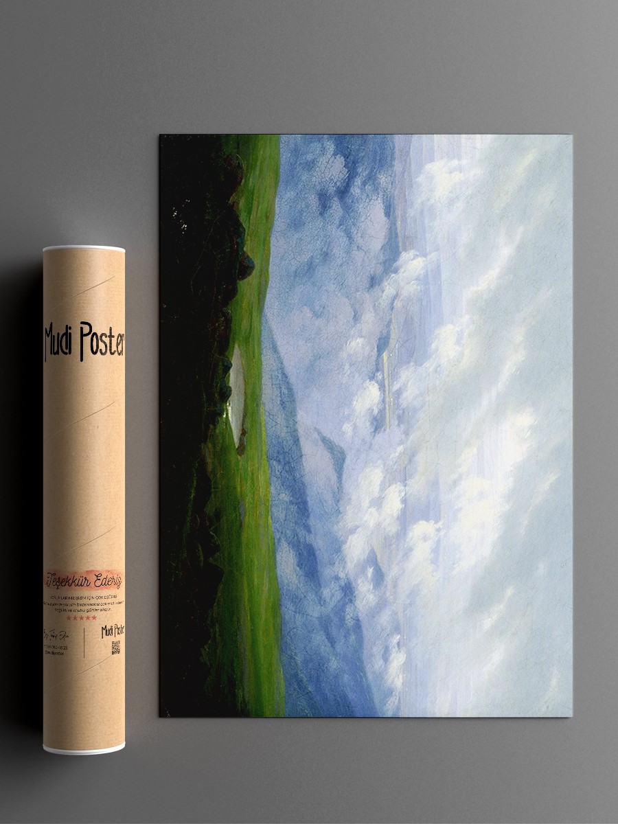 Drifting Clouds Tablo Sanatsal Ünlü Ressam Poster Çerçevesiz Yüksek Kalite Poster