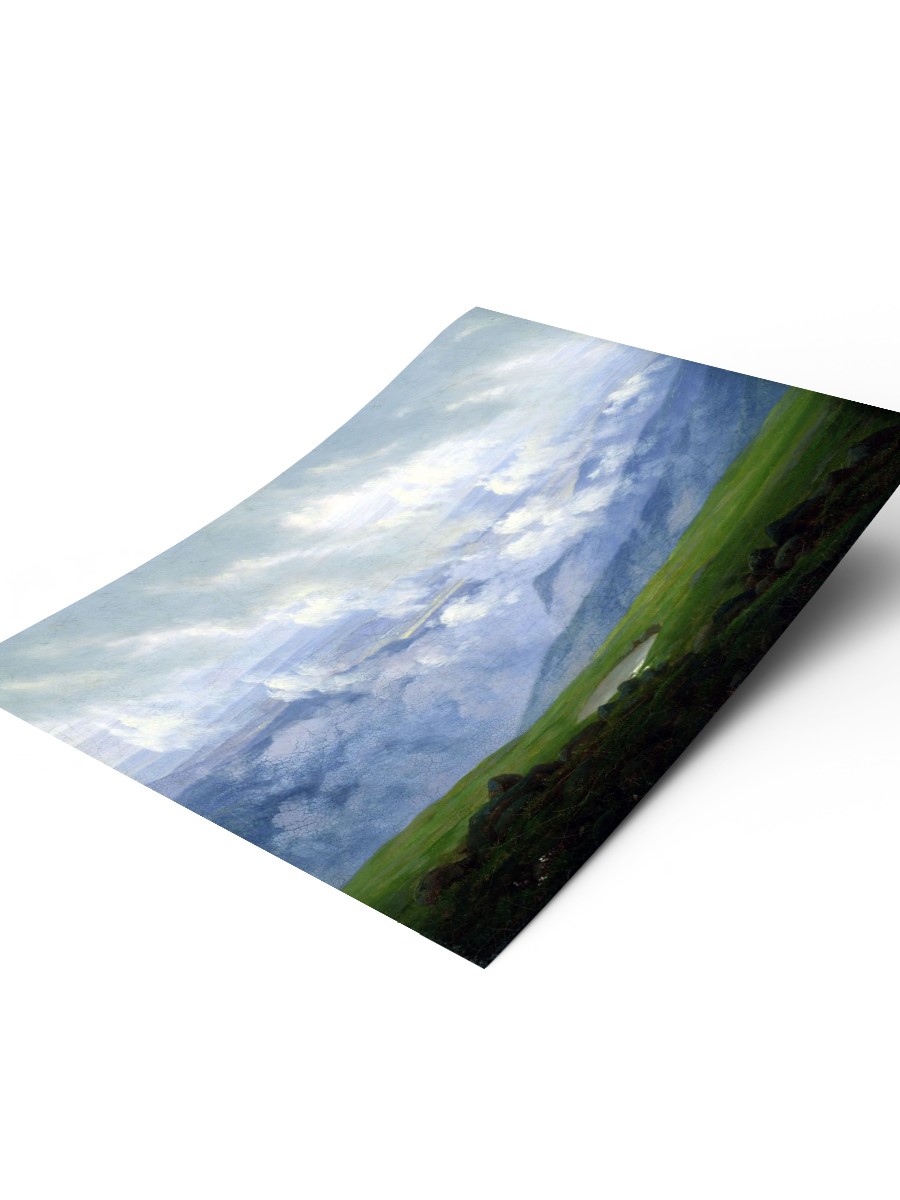 Drifting Clouds Tablo Sanatsal Ünlü Ressam Poster Çerçevesiz Yüksek Kalite Poster
