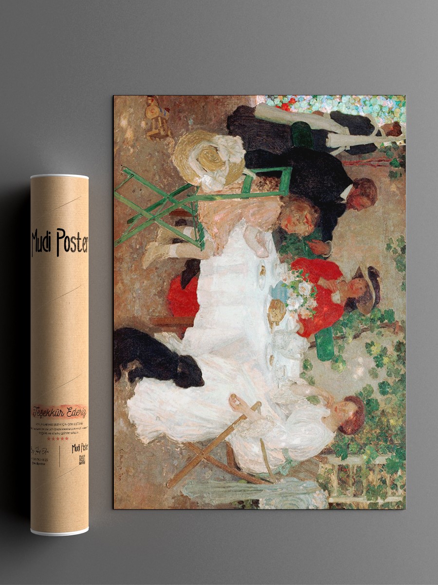 E Phillips Fox Al Fresco Tablo Sanatsal Ünlü Ressam Poster Çerçevesiz Yüksek Kalite Poster