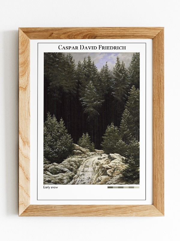 Caspar David Friedrich Early snow Poster