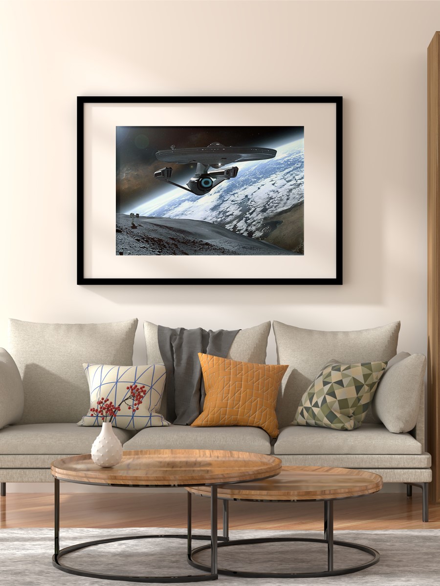 Earth View Poster, Çerçevesiz Tv Film Poster