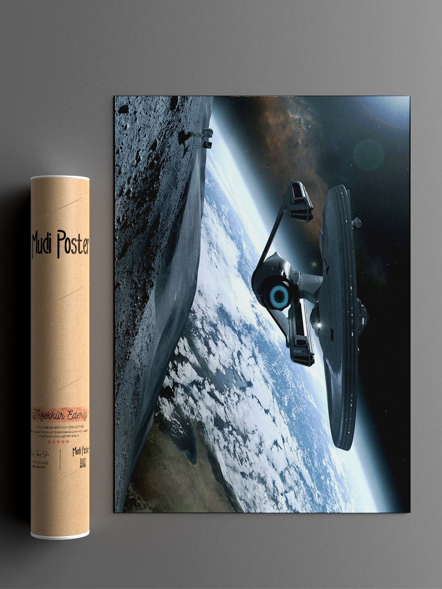 Earth View Poster, Çerçevesiz Tv Film Poster