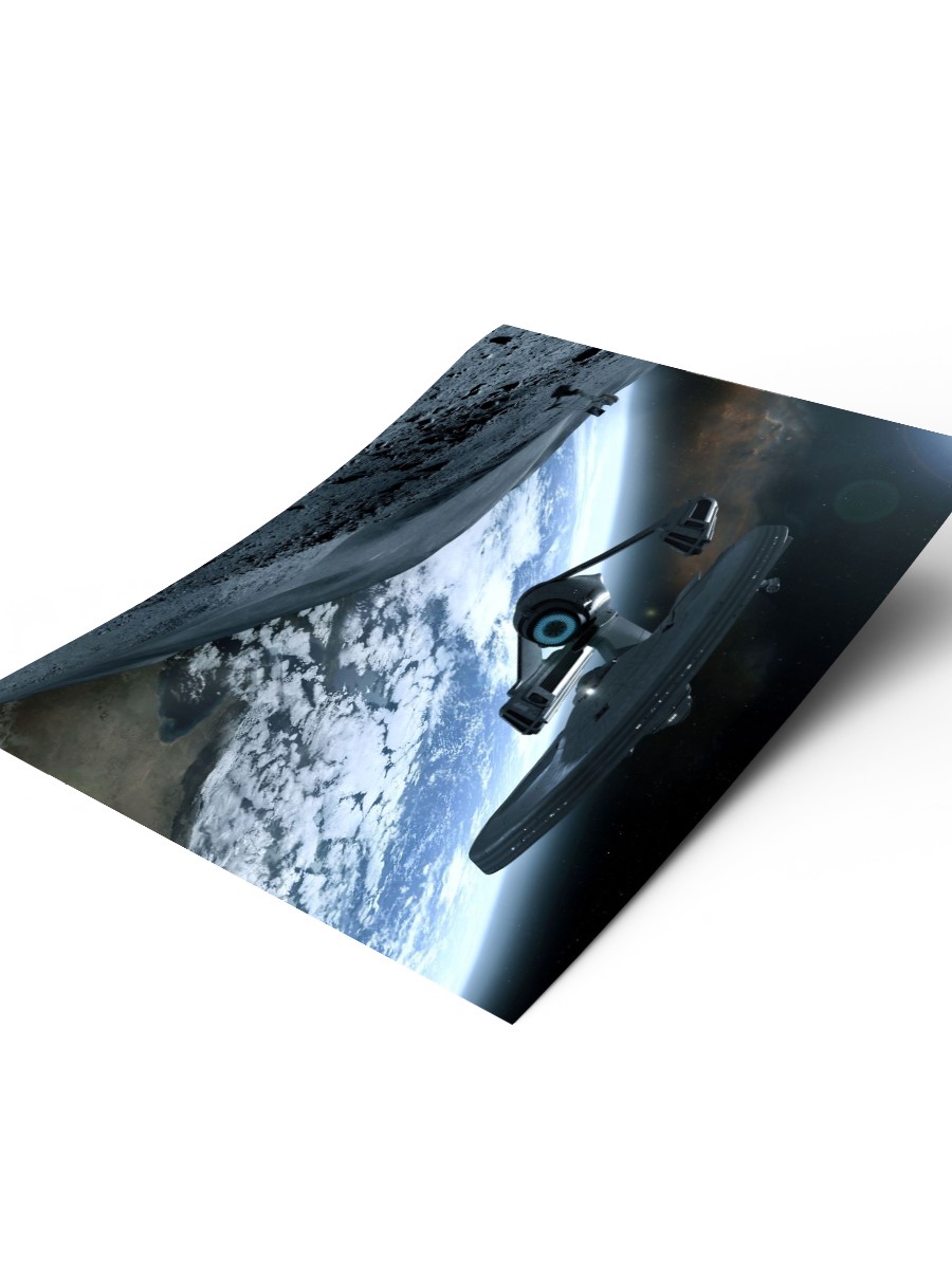 Earth View Poster, Çerçevesiz Tv Film Poster