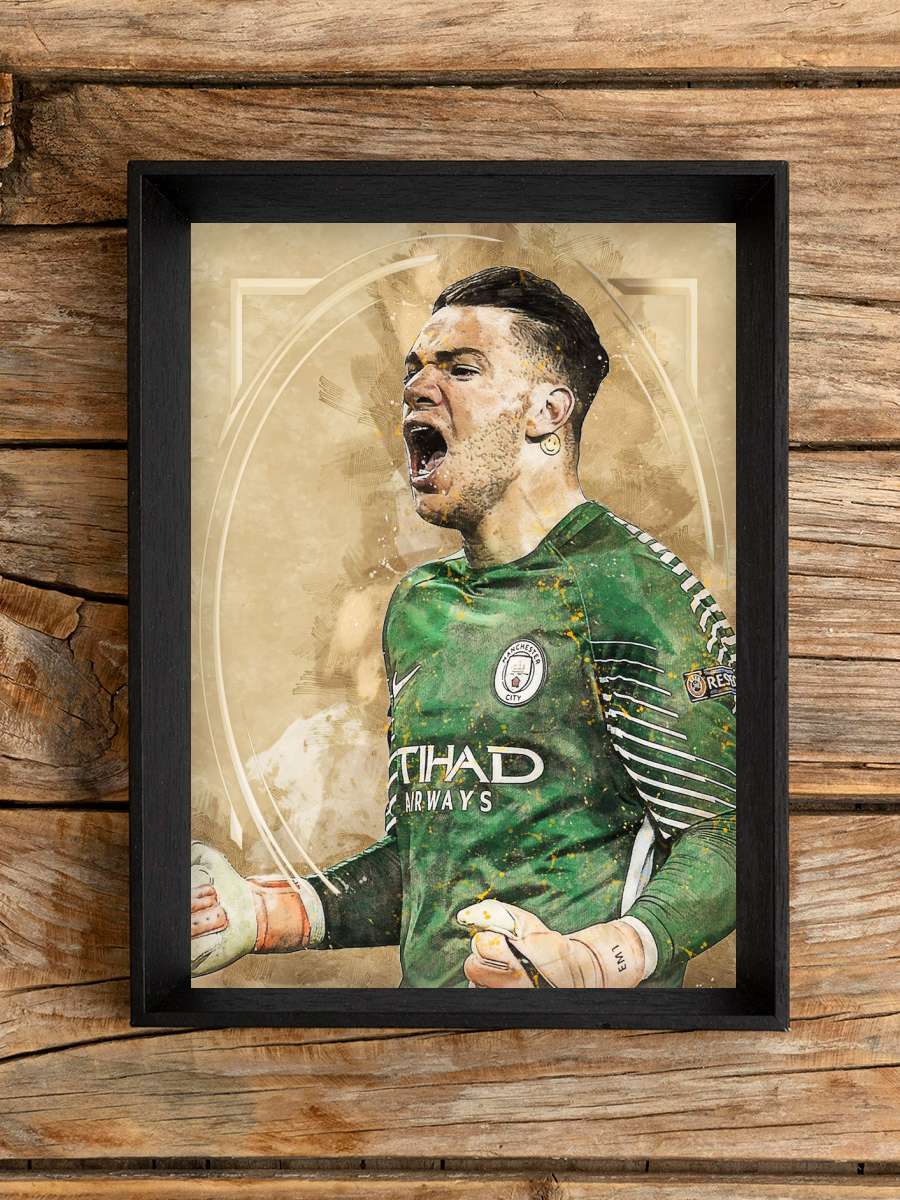 Ederson Futbol Poster Çerçevesiz Yüksek Kalite Futbolcu Duvar Poster