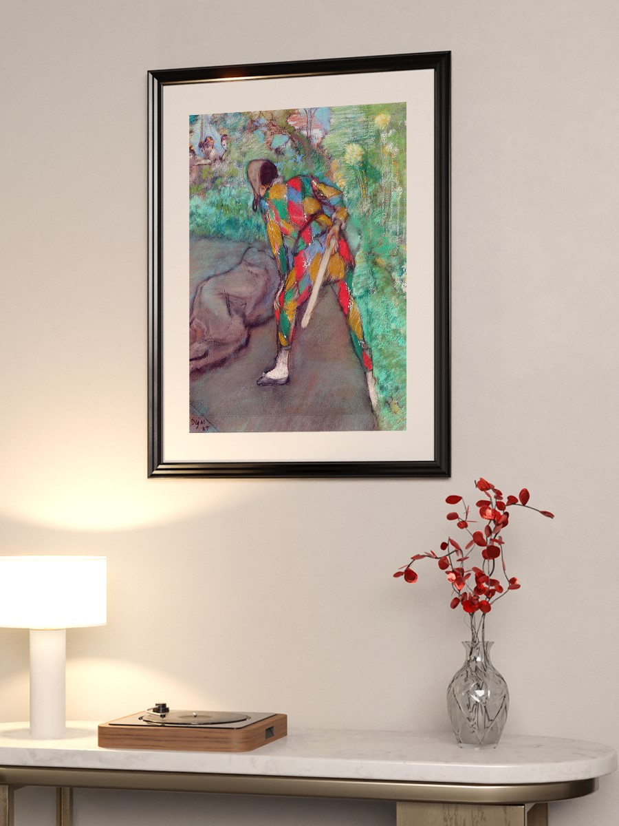 Edgar Degas Harlequin Tablo Sanatsal Ünlü Ressam Poster Çerçevesiz Yüksek Kalite Poster