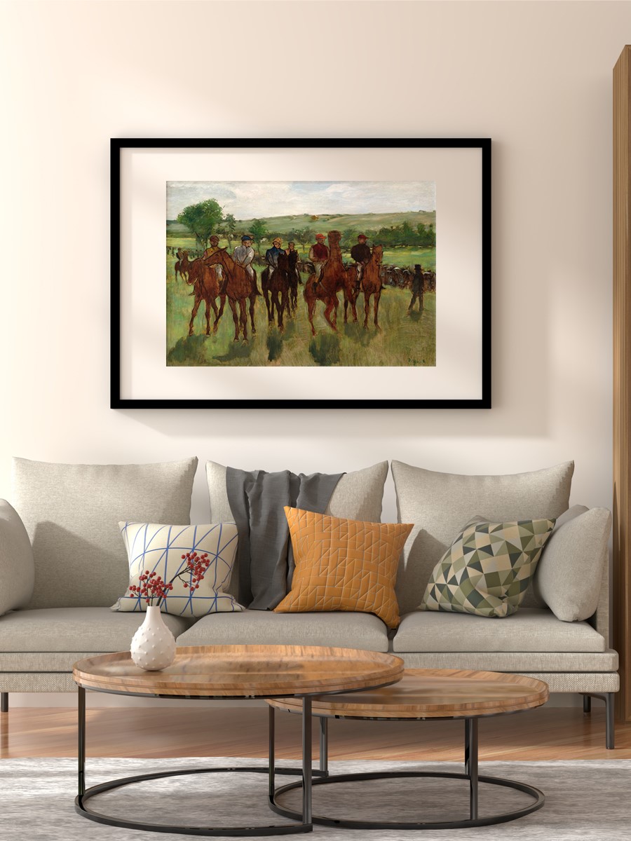 Edgar Degas The Riders Tablo Sanatsal Ünlü Ressam Poster Çerçevesiz Yüksek Kalite Poster