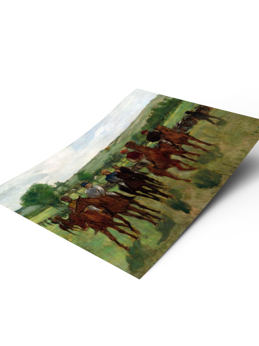 Edgar Degas The Riders Tablo Sanatsal Ünlü Ressam Poster Çerçevesiz Yüksek Kalite Poster