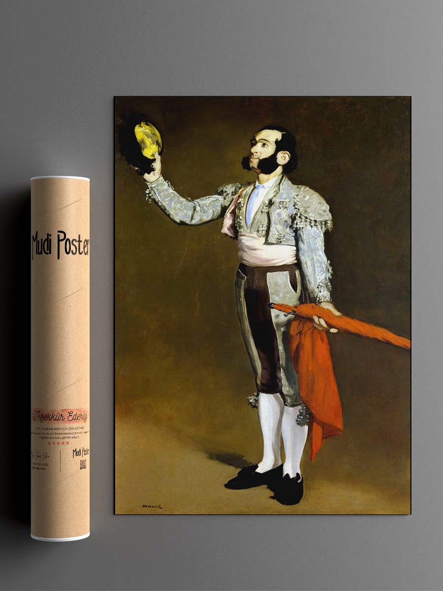 Edouard Manet Matador Tablo Sanatsal Ünlü Ressam Poster Çerçevesiz Yüksek Kalite Poster