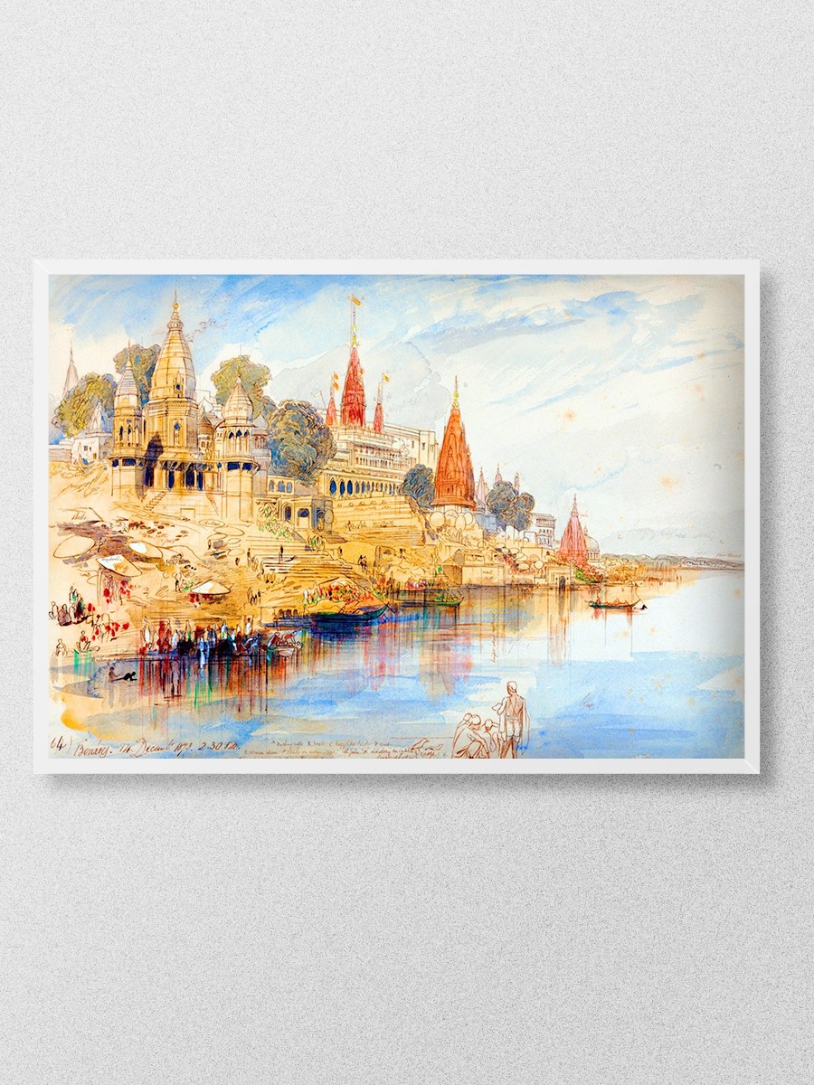 Edward Lear Benares Tablo Sanatsal Ünlü Ressam Poster Çerçevesiz Yüksek Kalite Poster