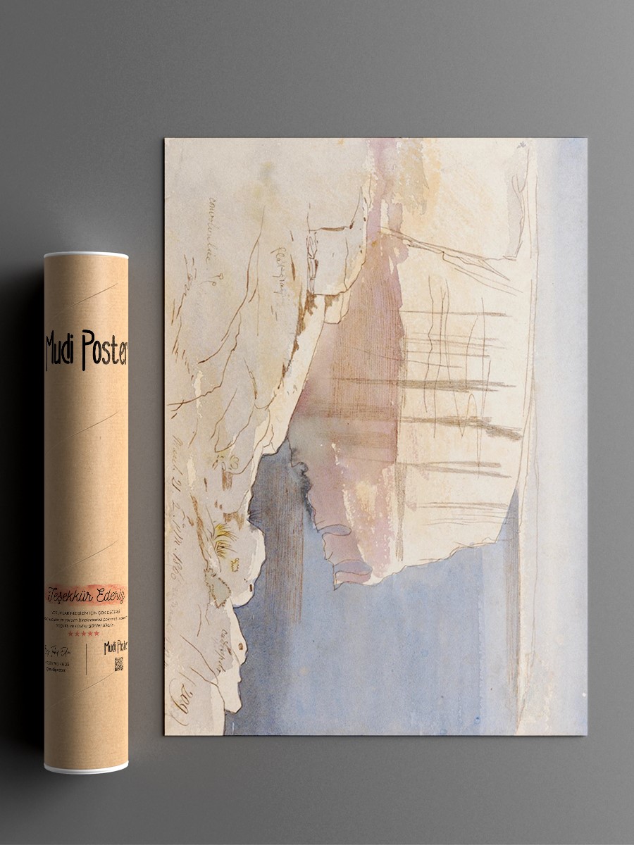 Edward Lear Gozo Malta Tablo Sanatsal Ünlü Ressam Poster Çerçevesiz Yüksek Kalite Poster
