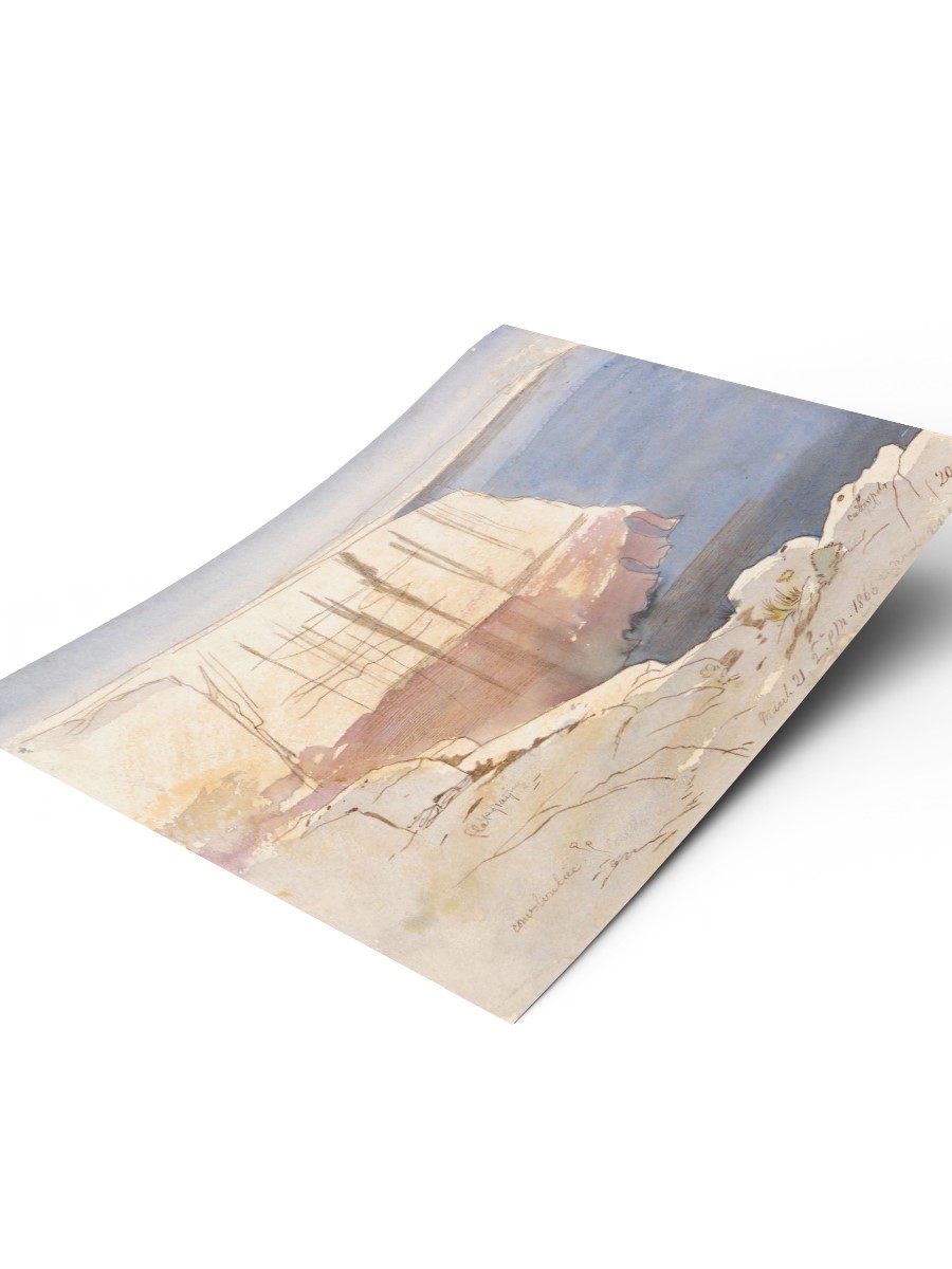 Edward Lear Gozo Malta Tablo Sanatsal Ünlü Ressam Poster Çerçevesiz Yüksek Kalite Poster