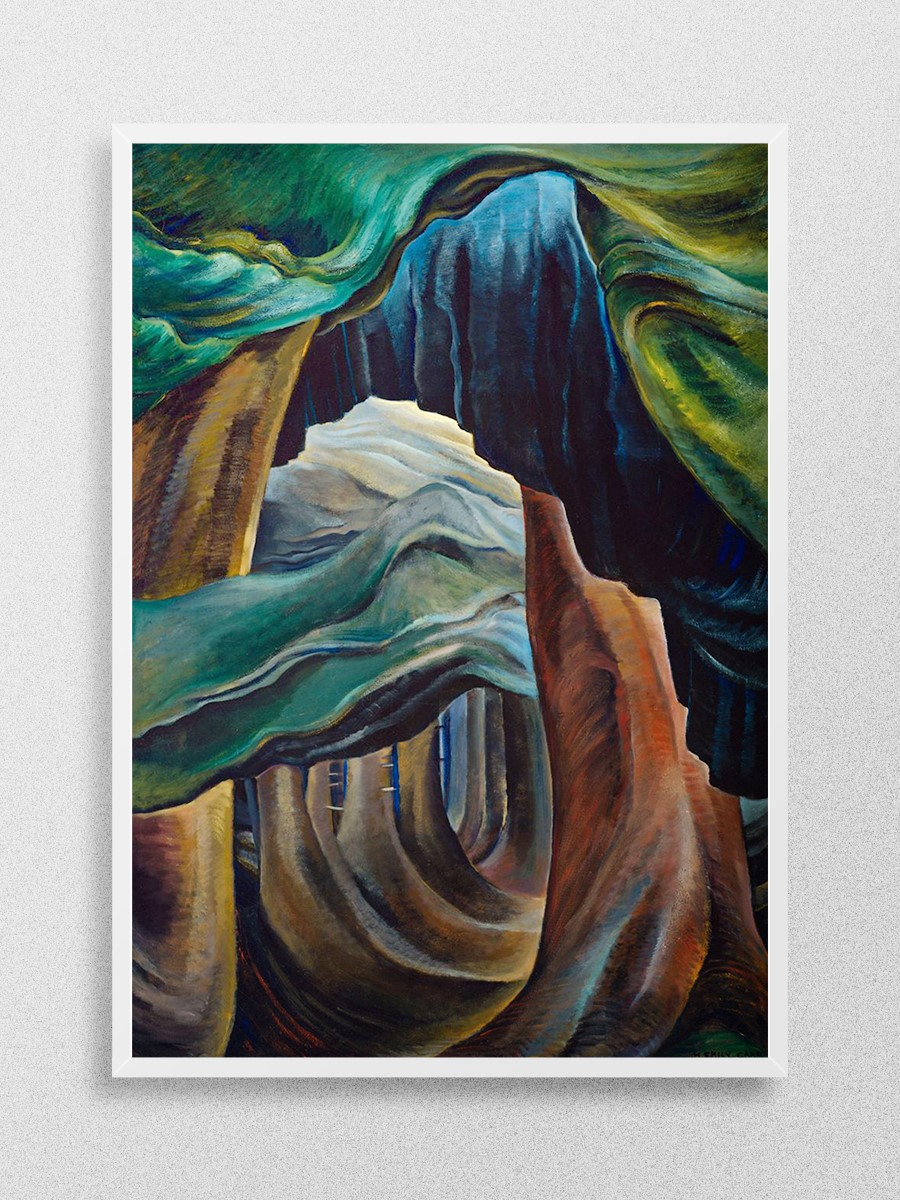 Emily Carr Forest  Tablo Sanatsal Ünlü Ressam Poster Çerçevesiz Yüksek Kalite Poster