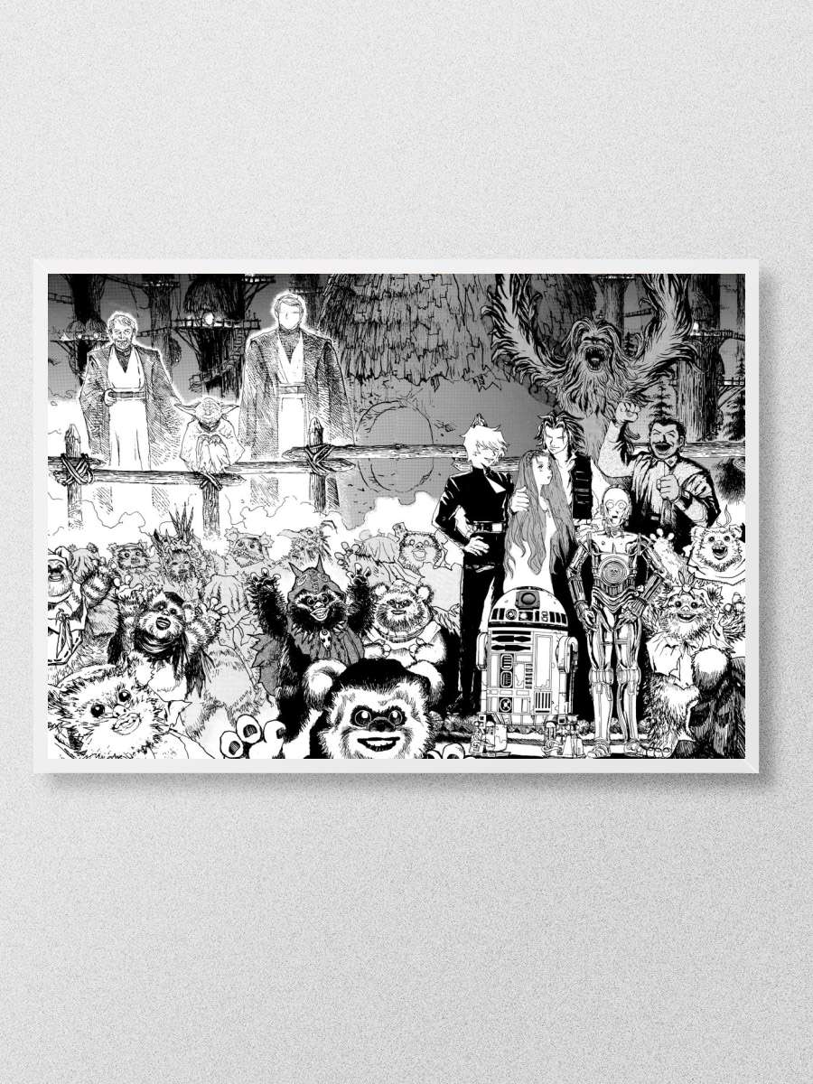 Endor's Forest Moon Anime Poster Çerçevesiz Yüksek Kalite Anime Duvar Poster