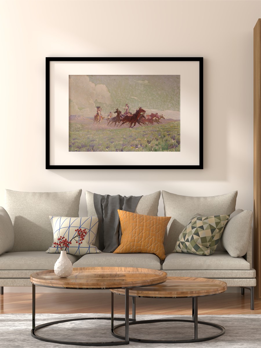 Enemy Horses Tablo Sanatsal Ünlü Ressam Poster Çerçevesiz Yüksek Kalite Poster