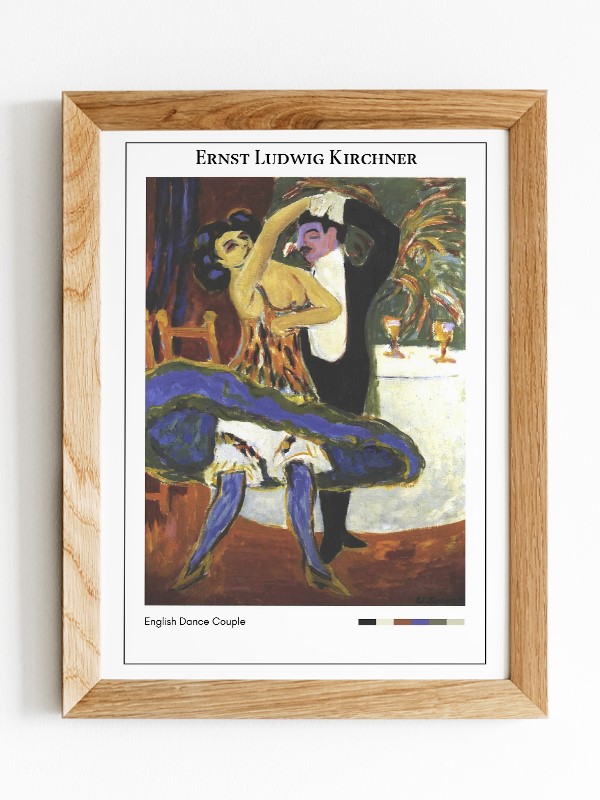 Ernst Ludwig Kirchner English Dance Couple Poster