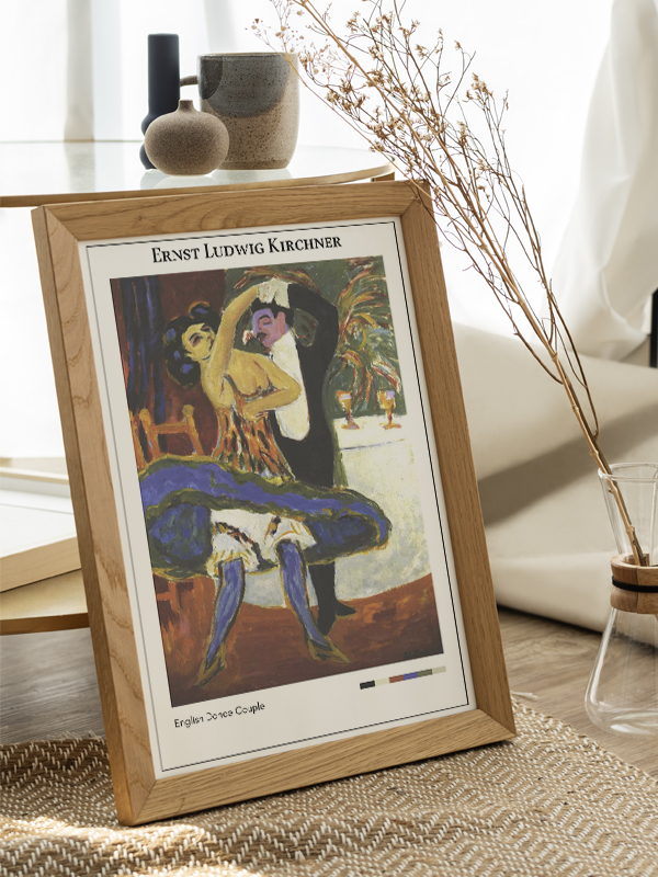 Ernst Ludwig Kirchner English Dance Couple Poster