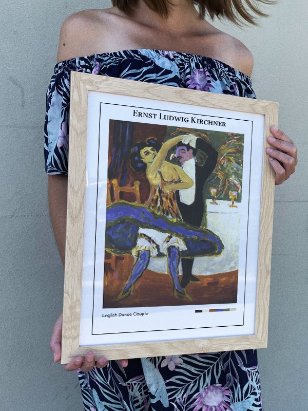 Ernst Ludwig Kirchner English Dance Couple Poster