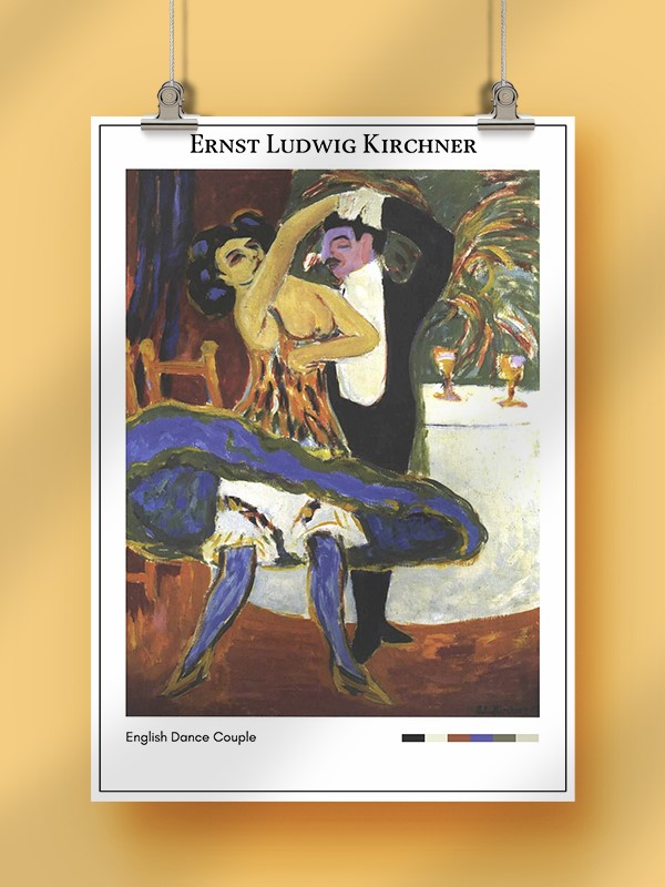 Ernst Ludwig Kirchner English Dance Couple Poster