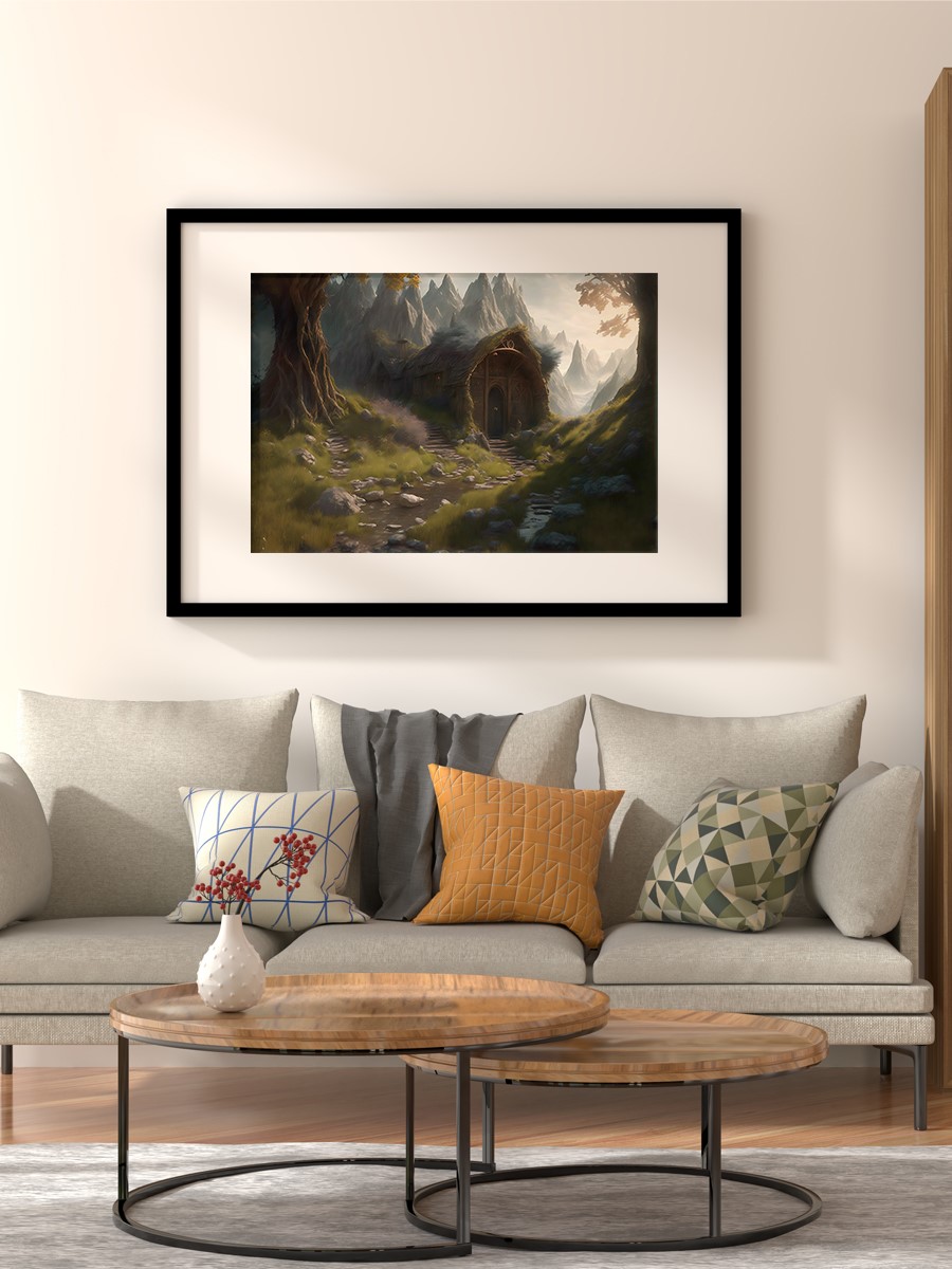 EPIC FANTASY LANDSCAPE Poster, Çerçevesiz Tv Film Poster