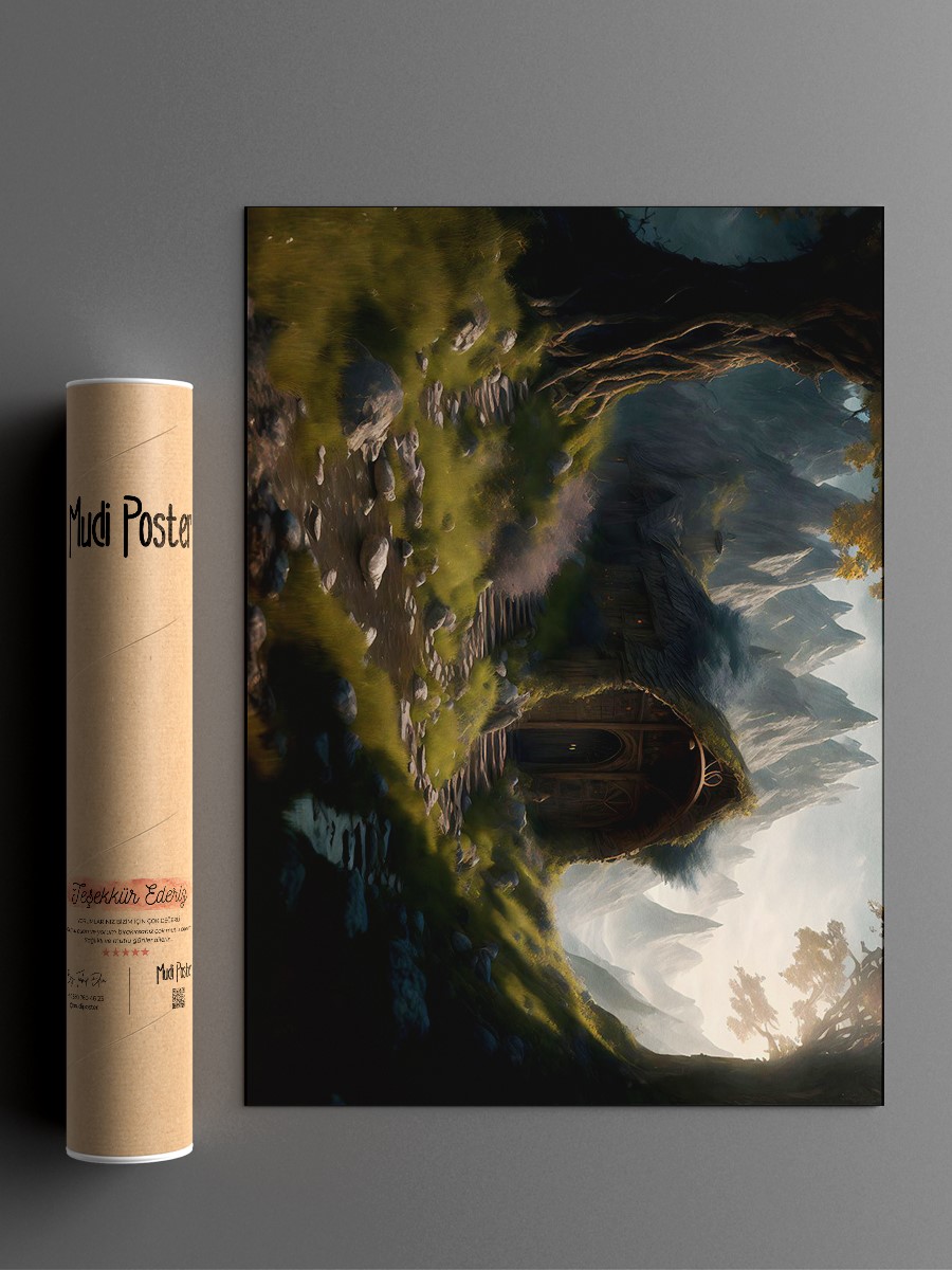 EPIC FANTASY LANDSCAPE Poster, Çerçevesiz Tv Film Poster