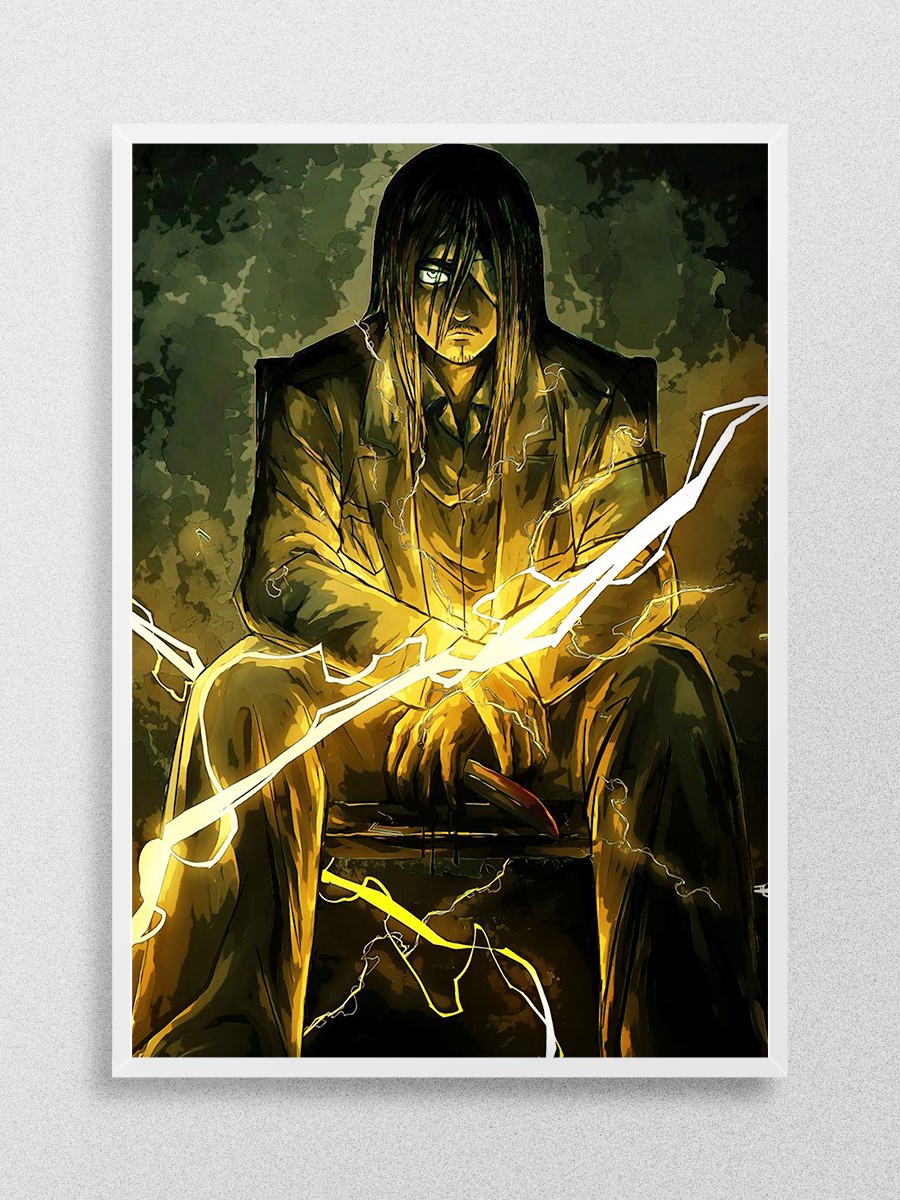 eren attack on titan aot Anime Poster Çerçevesiz Yüksek Kalite Anime Duvar Poster