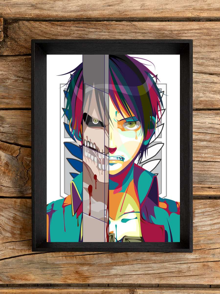 eren jaeger Anime Poster Çerçevesiz Yüksek Kalite Anime Duvar Poster