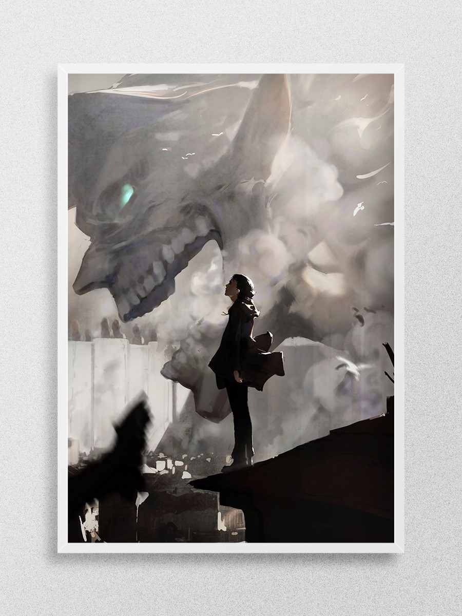 Eren Anime Poster Çerçevesiz Yüksek Kalite Anime Duvar Poster