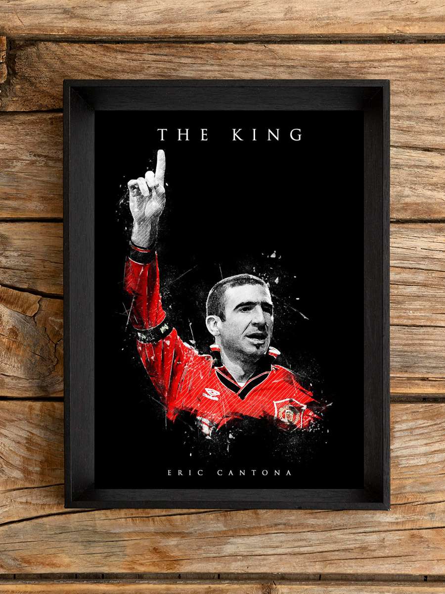 Eric Cantona Futbol Poster Çerçevesiz Yüksek Kalite Futbolcu Duvar Poster