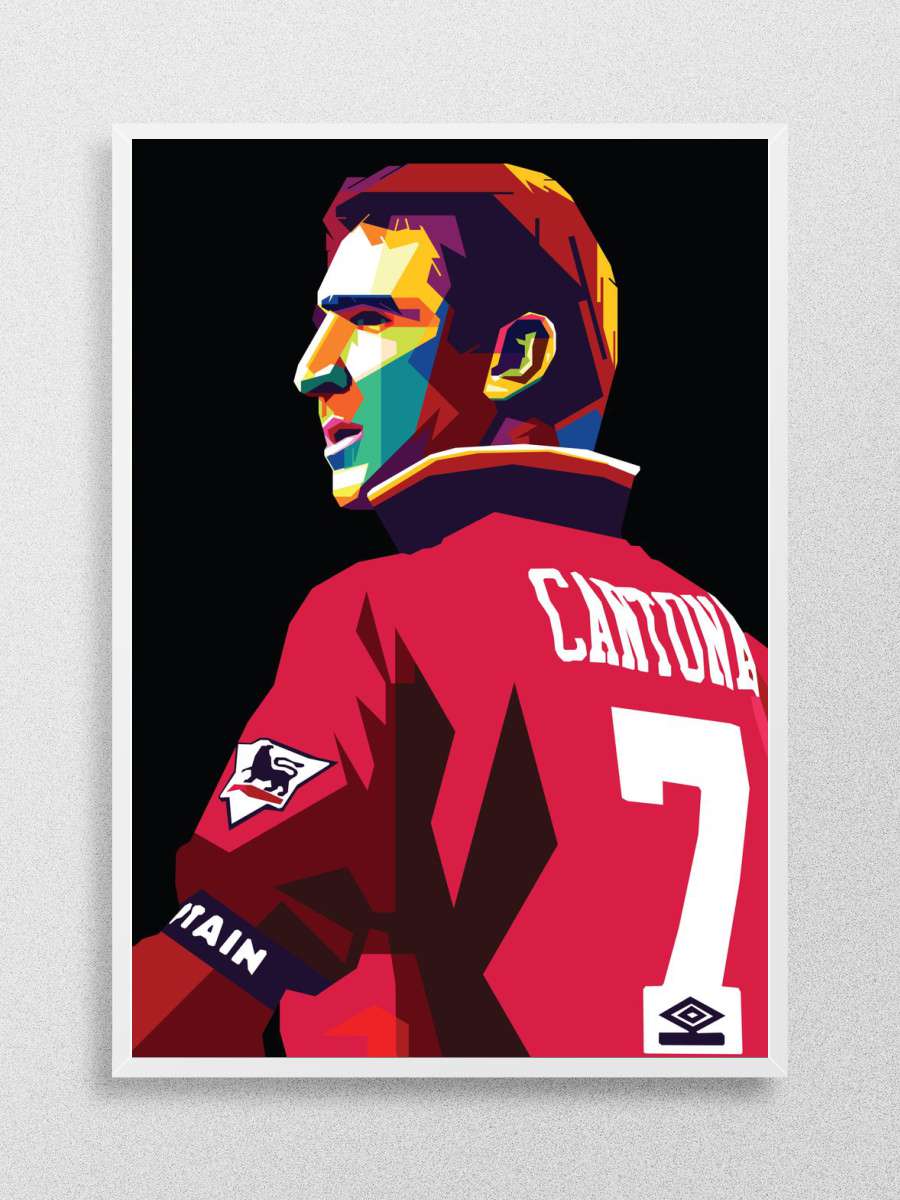 eric cantona Futbol Poster Çerçevesiz Yüksek Kalite Futbolcu Duvar Poster