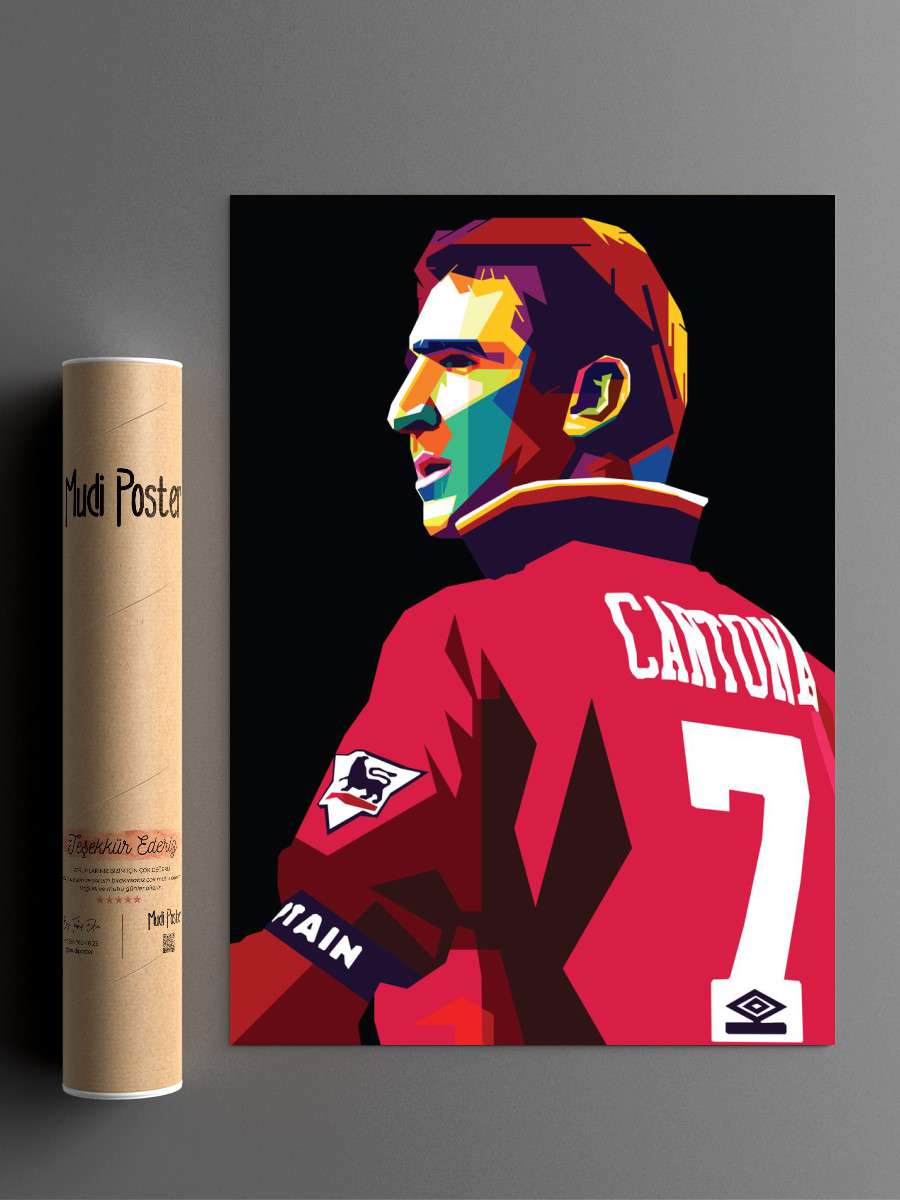 eric cantona Futbol Poster Çerçevesiz Yüksek Kalite Futbolcu Duvar Poster