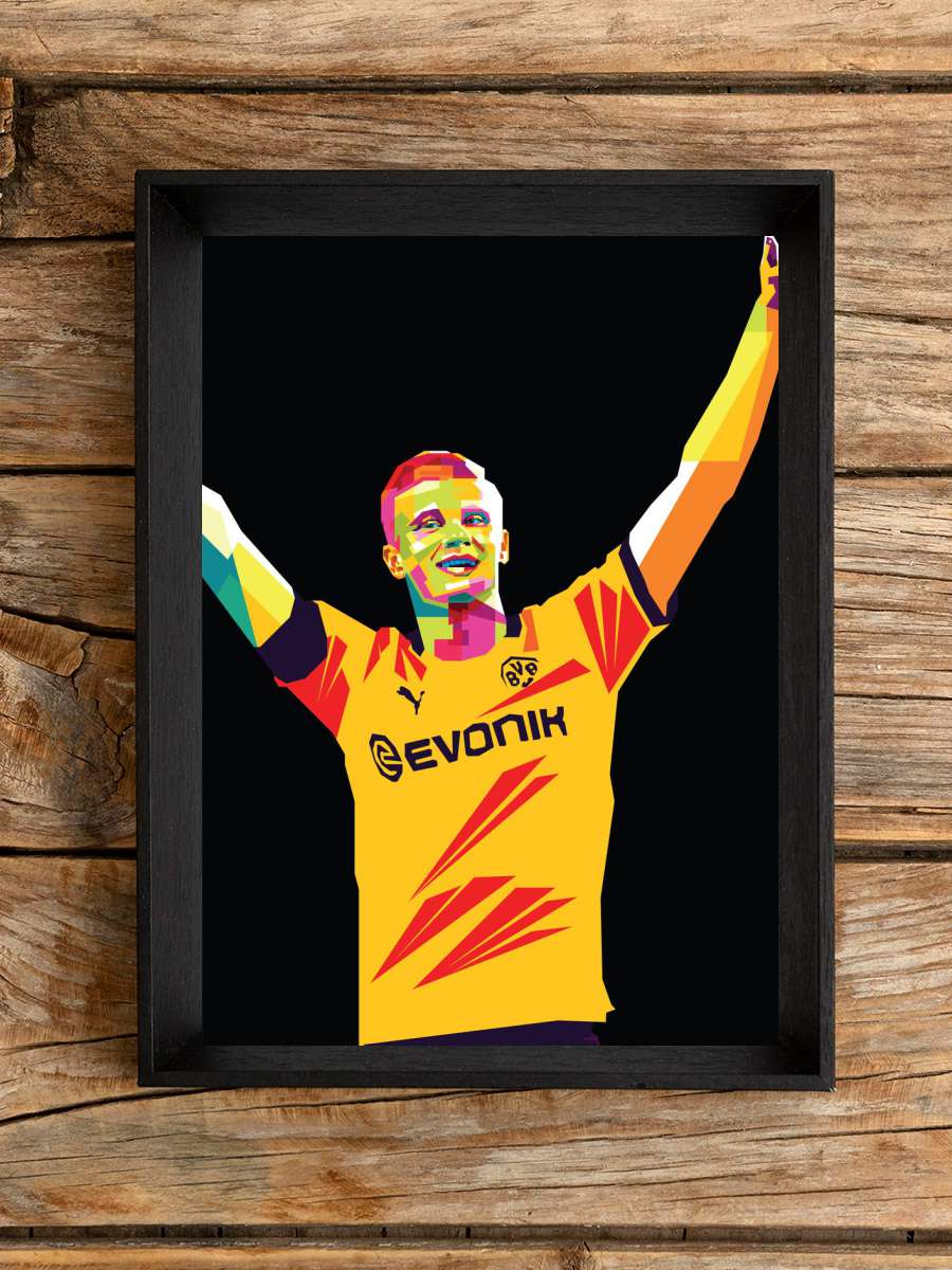 erling haaland Futbol Poster Çerçevesiz Yüksek Kalite Futbolcu Duvar Poster