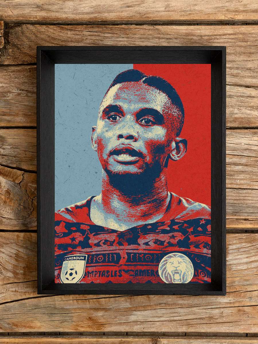 etoo Futbol Poster Çerçevesiz Yüksek Kalite Futbolcu Duvar Poster