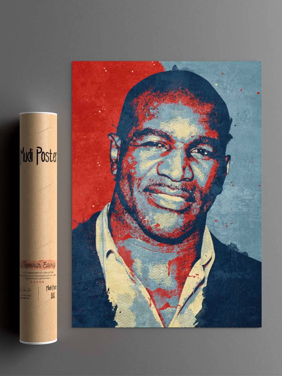 evander holyfield Futbol Poster Çerçevesiz Yüksek Kalite Futbolcu Duvar Poster