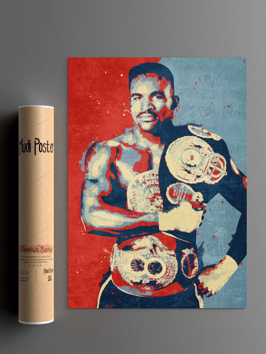 evander holyfield Futbol Poster Çerçevesiz Yüksek Kalite Futbolcu Duvar Poster