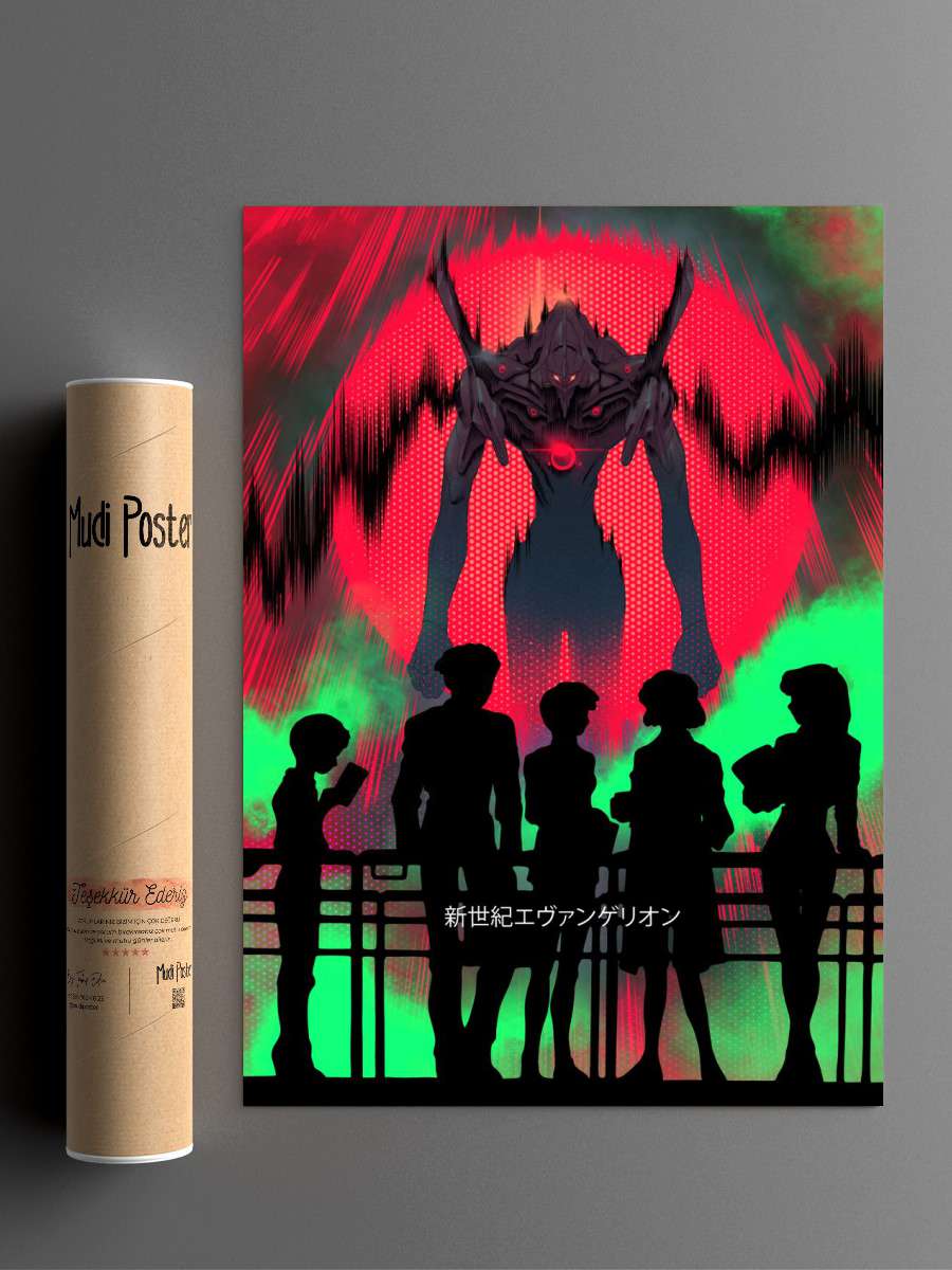 Evangelion Anime Poster Çerçevesiz Yüksek Kalite Anime Duvar Poster