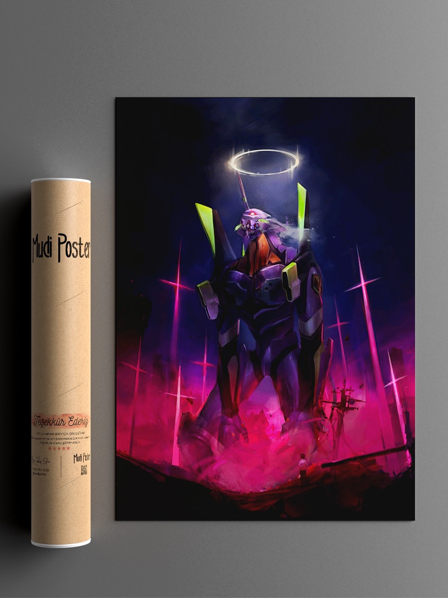 evangelion Anime Poster Çerçevesiz Yüksek Kalite Anime Duvar Poster