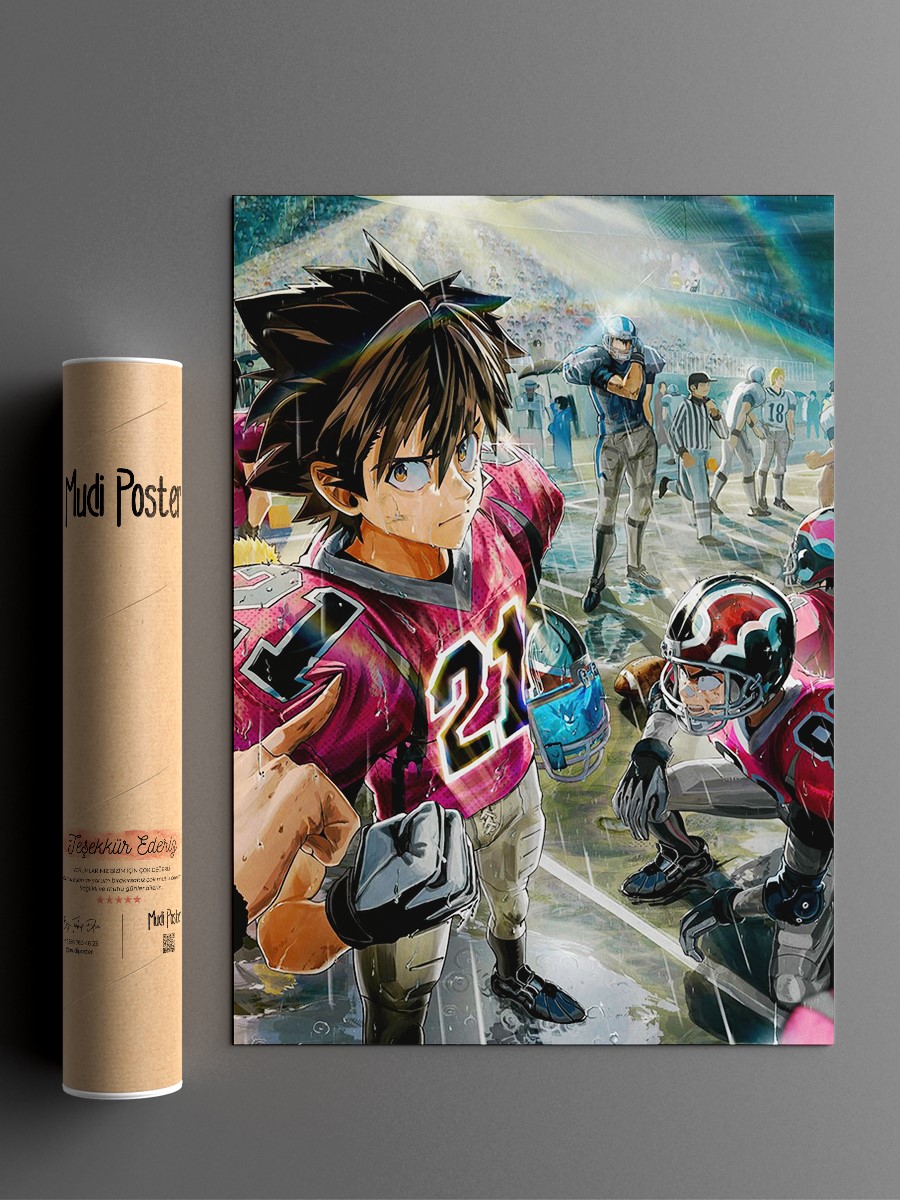 Eyeshield 21 Anime Poster Çerçevesiz Yüksek Kalite Anime Duvar Poster