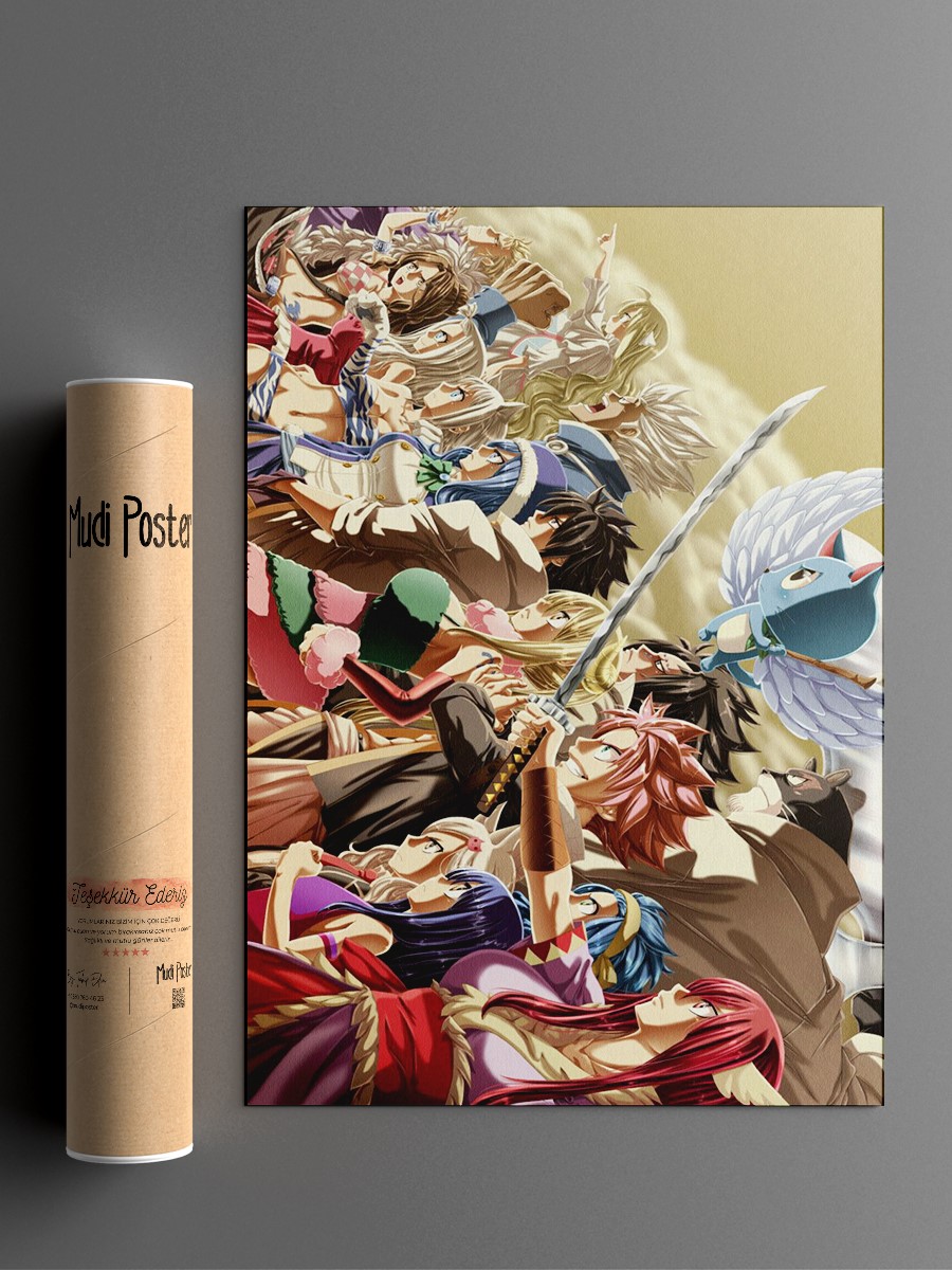 Fairy tail Poster, Çerçevesiz Tv Film Poster