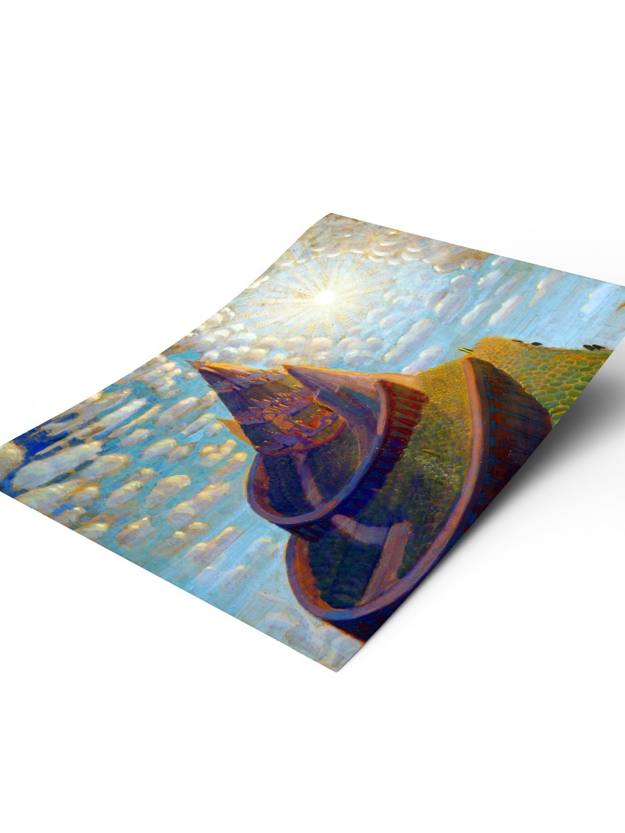 Fairy Tale Castle Tablo Sanatsal Ünlü Ressam Poster Çerçevesiz Yüksek Kalite Poster