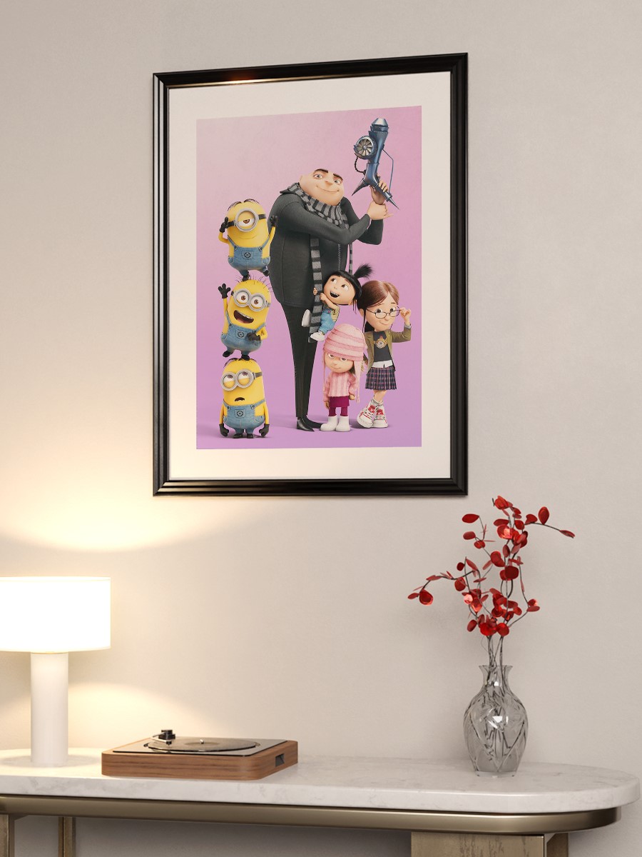 Family and Minions Poster, Çerçevesiz Tv Film Poster