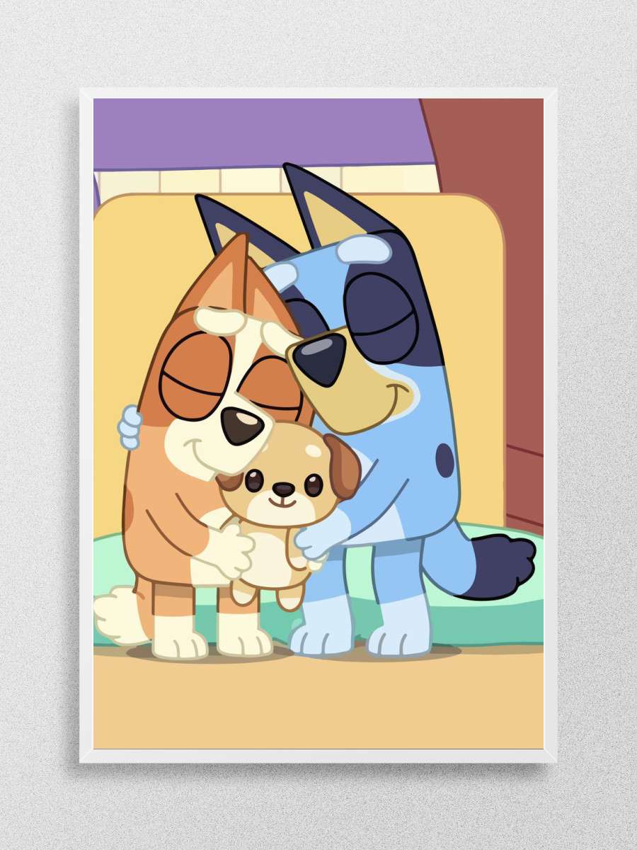 family bluey Anime Poster Çerçevesiz Yüksek Kalite Anime Duvar Poster