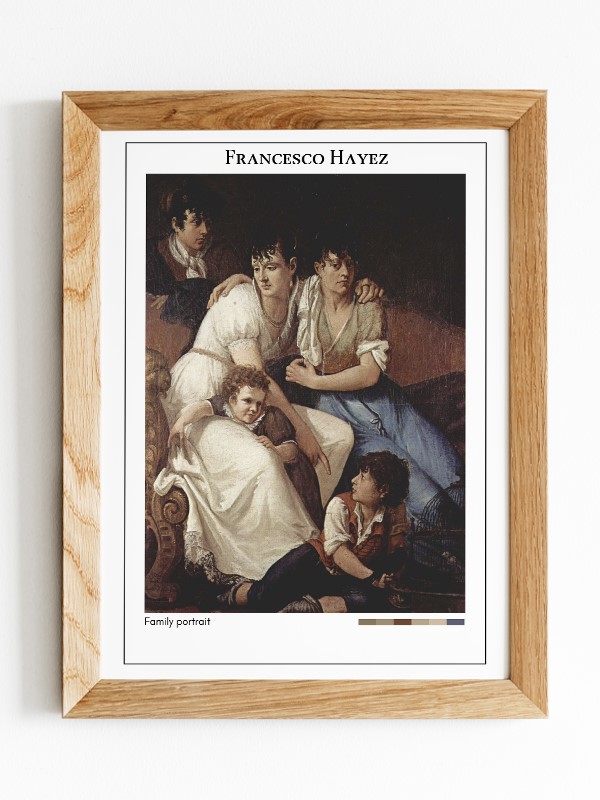 Francesco Hayez Family portrait Poster