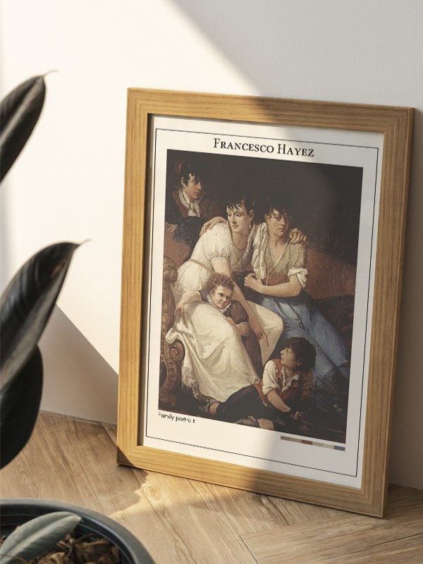 Francesco Hayez Family portrait Poster