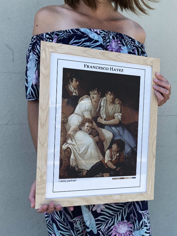 Francesco Hayez Family portrait Poster