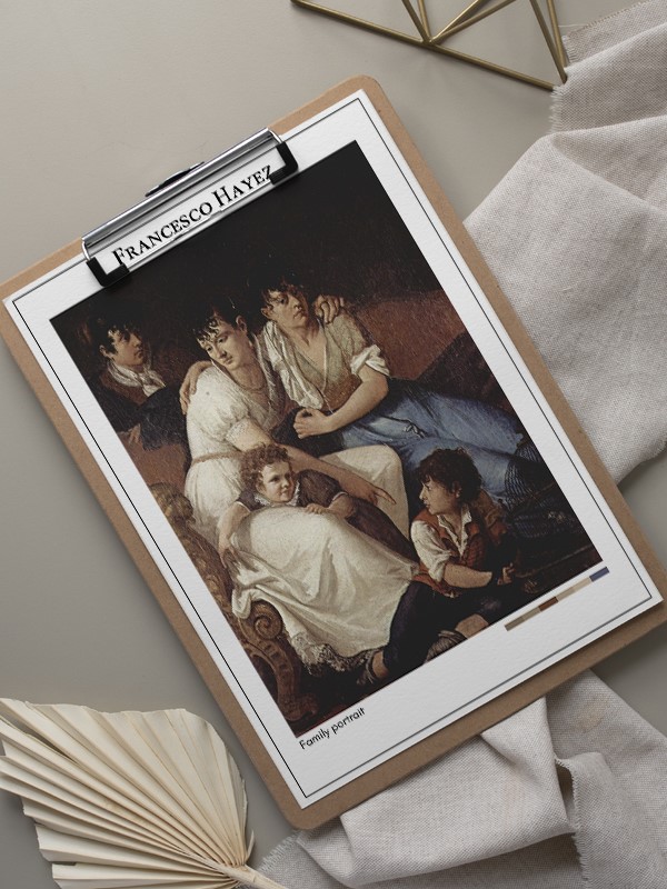 Francesco Hayez Family portrait Poster